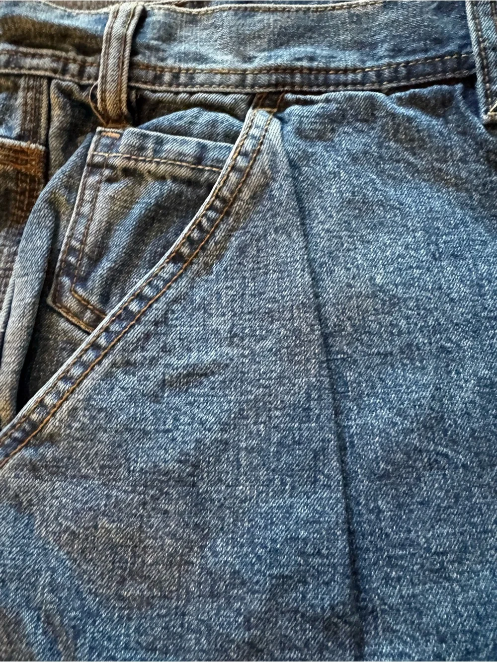 Men's Arizona Denim Carpenter Shorts in Blue Waist 48-Like New!
